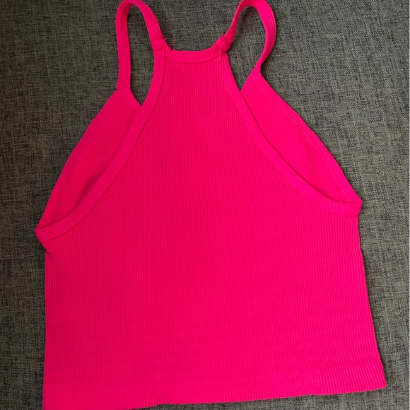 NWOT Free People Movement Happiness Runs Crop Tank in Hot Pink - Picture 9 of 9